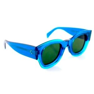 Celine Wayfarer Tinted Blue Sunglasses